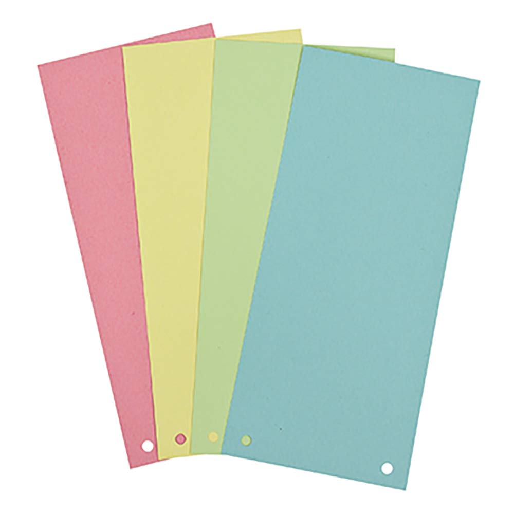SOE Divider Strips 01598 Pa = 100 Pieces of 4 Assorted Colours Pink / Blue / Green / Yellow