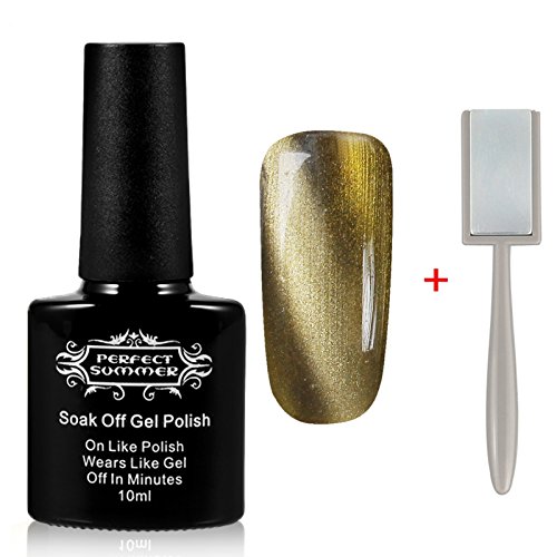 Perfect Summer Pro Gel Nail Polsih 3D Magnetic Cat-Eye UV LED Soak Off Mood Changing Nail Lacquer Varnish, 1 x 10ml Perfect Summer Pro Gel Nail Polsih 3D Magnetic Cat-Eye UV LED Soak Off Mood Changing Nail Lacquer Varnish, 1 x 10ml