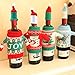 YEHUA 4 PCS Christmas Wine Bottle Cover Bags Ugly Sweater Wine Bottle Gift Bags for Holiday Décor Christmas Ornament and Home Party Decoration
