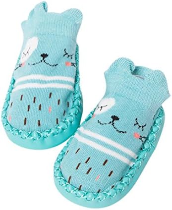 Falaiduo Newborn Toddler Baby Girls Boys Anti-Slip Socks Slipper Boots for 0-4 Years