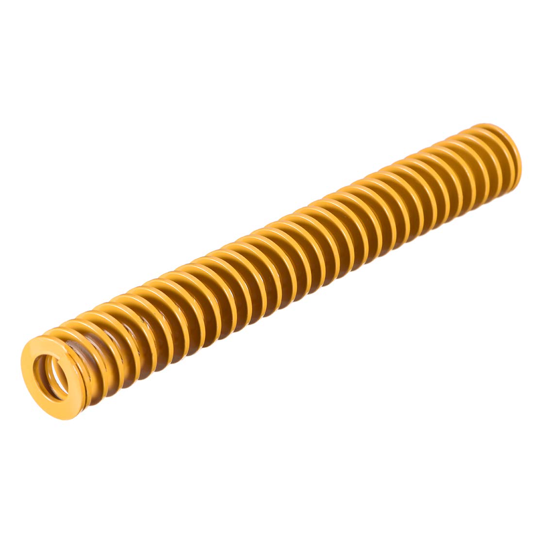 sourcing map 20mm OD 150mm Long Spiral Stamping Light Load Compression Die Spring Yellow