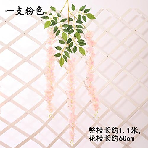 Artificial Flowers Yiting Simulation wisteria wedding decoration silk flower 1.1M, pink