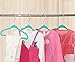 ESYLIFE Baby Velvet Hangers Non Slip Toddlers Clothes Hanger - 30 Pack Teal Color