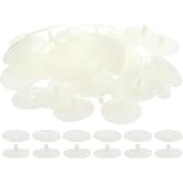 PATIKIL 45mm Doll Joints, 20 Set Plastic Removable Animal Joints Connector Engage Bolt for Bear Limbs Making Head Joints DIY Crafts Accessories, White