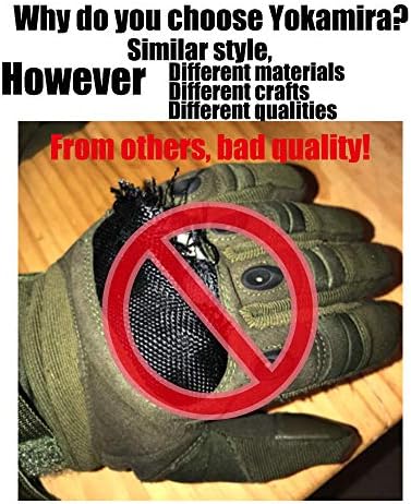 yokamira Gants de Moto Homologué CE, Gants Scooter Plein-Doigt Écran Tactile Mi Saison, Gants Tactiques de Sport en Plein Air Femme et Homme pour Motocross, Combat, Escalade, Camping, Chasse, Vélo