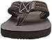 Quiksilver Unisex-Child Carver Suede Youth Flip-Flop Sandal (Toddler/Little, Demitasse Solid, 6 M US Big Kid