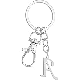 PATIKIL Initial Letter Keychain, Key Chain DIY Pendant Key Ring Bags Backpacks Decor for Men Women Party Gifts Favors