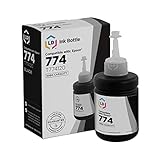 LD Compatible Ink Bottle Replacement for Epson 774 T774120 High Capacity (Black)