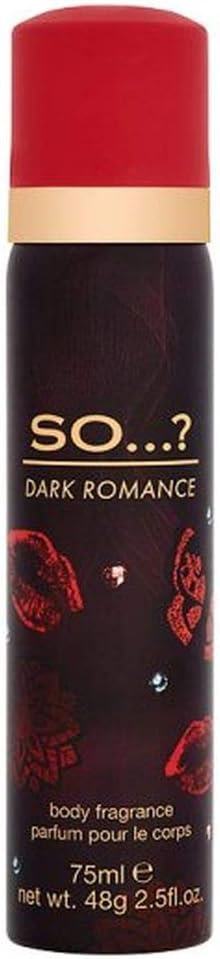 SO? Womens Dark Romance Fragrance Mist 75ml Bergamot Praline Sweet Scent