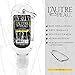 Travel Hand Sanitizer Gel with Aloe Vera & Vitamin E Made by L’AUTRE PEAU - Citrus Scented Alcohol Based Liquid Instant Hand Cleaner Pocket Sanitizer with Carabiner Clip (1oz 3 Pack)