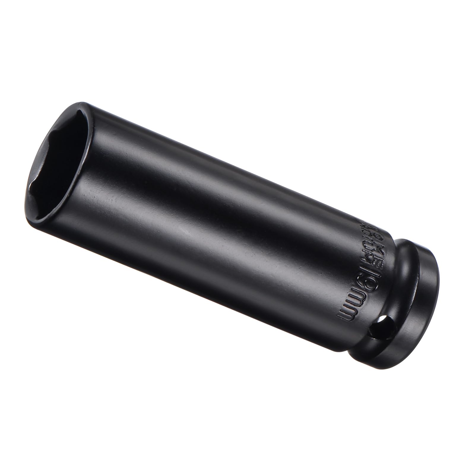 CoCud Deep Impact Socket, 1/2" Drive 19mm Socket, CR-V Steel Rounded Corner Design 6-Point Deep Impact Socket - (Applications: for Screw Installation and Removal) — image 1