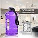 TOPWARE Dishwasher Safe New Material Tritan Plastic Hot Cold Water Jug Container Big Capacity 2.2L 75oz Half Gallon 1.3L 44oz Large Leakproof BPA Free Water Bottle for Fitness Camping Bicycle Gym