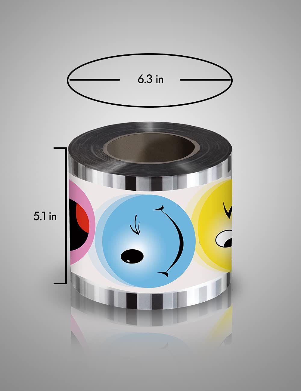 WantJoin Cup Sealing Film Tea Cup Sealing Film Boba Cup Sealer Film 90-105 mm 3000 Cups for PP Plastic and Paper Cups, Light Blue, Color4