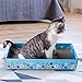 WellQ 3Packs Corrugated Cat Scratcher Cardboard…
