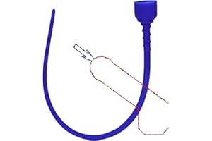 Male Silicone Urethral Bougie, Male Urethral Stretcher, Tail Suction Cup Design, Adult Male Sex Toy -C25WCA (Blue:A)