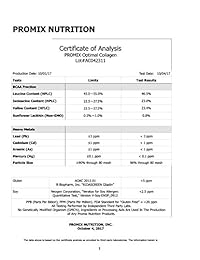Promix Nutrición Óptima Péptidos de colágeno proteínas + BCAA