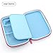 JUJIN Cute Owl Face Hardtop EVA Pencil Case Big Pencil Box With Compartment For Kids (Light Blue)…
