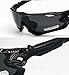 Playbook Road Mountain Cycling Glasses Goggles Eyewear Polarized Cycling Bicycle Sunglasses Oculos Gafas Ciclismo 3 Lens (Black/Black)