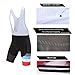 Coconut Ropamo CR Men's Cycling Jersey Set Road Bike Jersey Zipper Pocket Short Sleeves Cycling Kits Bib Shorts 3D Padded (Black/Red, XL)