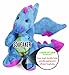 goDog Bubble Plush Dragons Squeaky Dog Toy, Chew Guard Technology - Periwinkle, Small