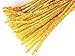 Carykon Tinsel Creative Arts Chenille Stems 6 mm x 12 Inch, Pack of 200 (Gold)
