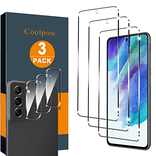 【3+3 Pack】Coolpow Designed for Screen Protector