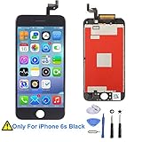iPhone 6S Screen Replacement,EXW Retina LCD Display Screen Digitizer Frame 3D Touch Screen for iPhone 6S 4.7 Inch with Full Set Repair Kit (Black)
