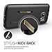 Spigen Capsule Solid Galaxy S6 Case with Durable Flex and Kickstand Feature for Galaxy S6 2015 - Black
