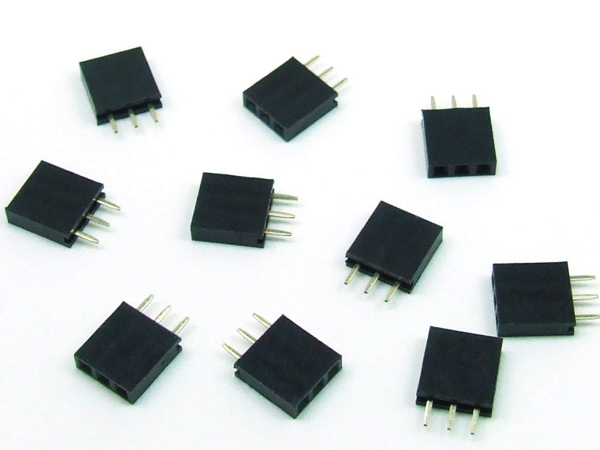 POPESQ® 10 pcs. x HEADER 3 pin 2.54mm Arduino compatible style #A765