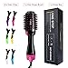 [Upgrated] Hot Air Brush, ONME One Step Hair Dryer & Volumizer Multi-functional 3-in-1 Salon Negative Ion Hair Straightener&Curly Hair Comb include 6pcs Plastic Alligator Hair Clips.