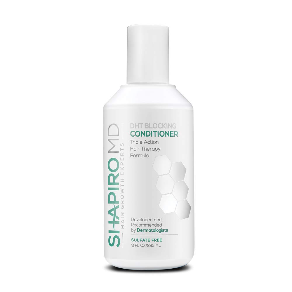Hair Loss Conditioner | All-Natural DHT Blockers for Thinning Hair Developed by Dermatologists | Experience Healthier, Fuller and Thicker Looking Hair - Shapiro MD | 1-Month Hair Conditioner Supply: Beauty