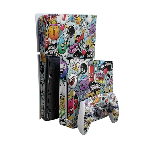 Skin Compatible with PlayStation 5 Slim Digital Edition Bundle + Disc Drive for…