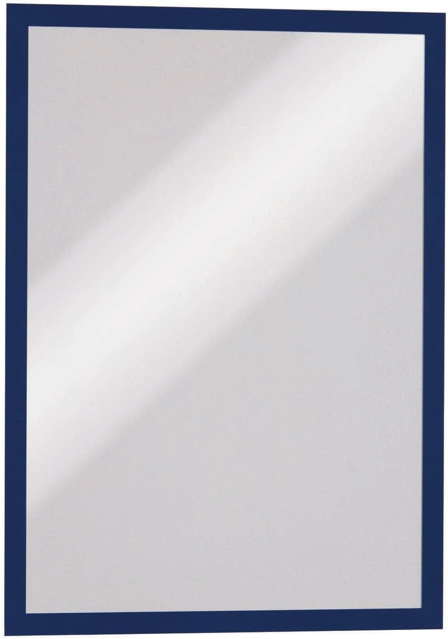 Durable DURAFRAME Self-Adhesive Magnetic Frame | A3 Format In Dark Blue | Pack of 2 Frames | Document Frame for Professional Internal Signage