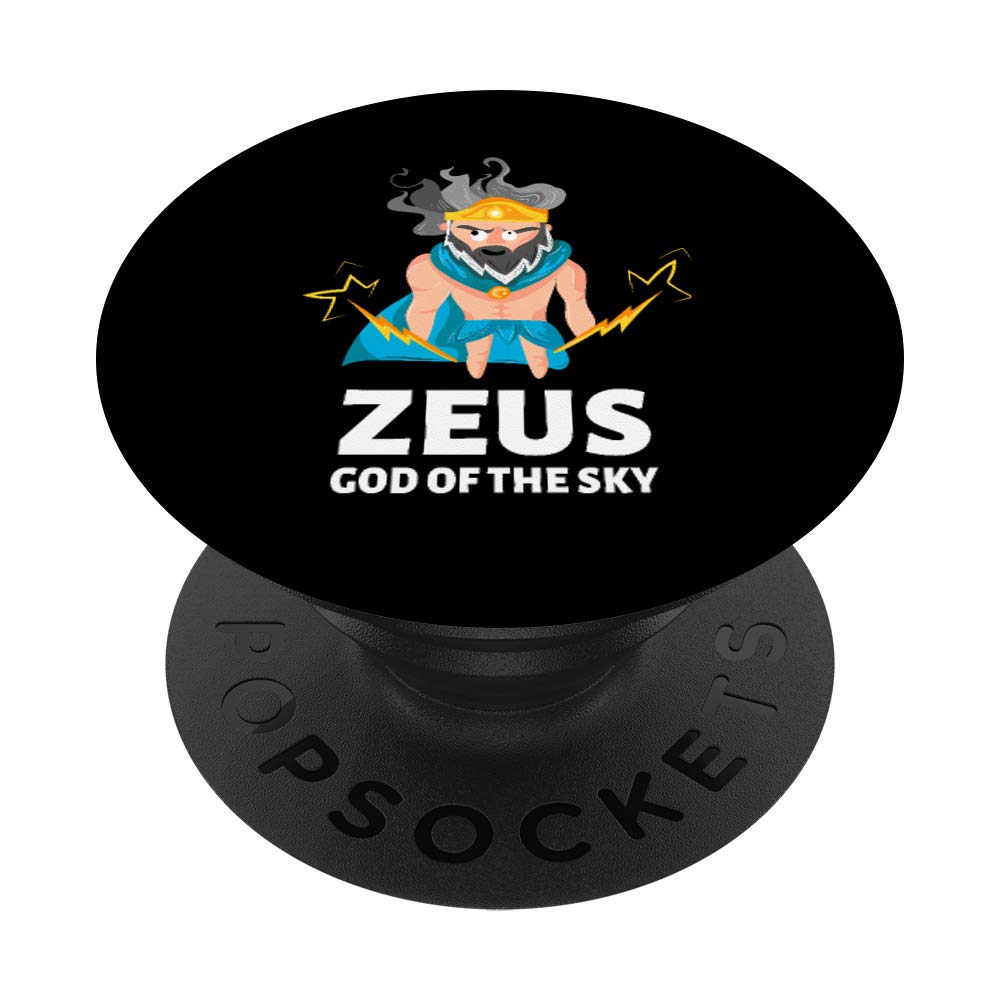 Zeus Greek God of Sky Greece Mythology Ancient Funny Gift PopSockets PopGrip: Swappable Grip for Phones & Tablets