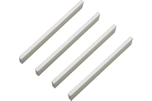 Soundspire 4Pcs Bone Guitar Saddles Blank for Electric/Acoustic/Classical Guitars (Uncut DIY Replacement)