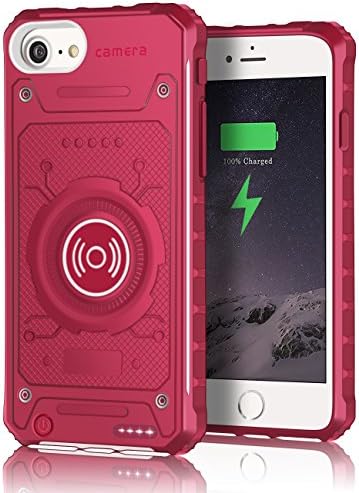 iPhone 6s Battery Case, iPhone 7 Battery Case, Apoptech 2850mAh Charger Case Shockproof Protective Bumper iPhone 6s Case with Battery External Power Bank Charging Case for iPhone 6 6s 7 Rose