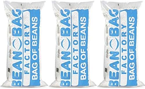 American Furniture Alliance Bean Bag Refill Bag of Beans, Pack of 3 + Free Unscented Candle
