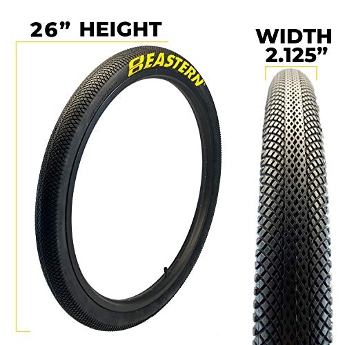 Eastern Bikes 26" Tire Repair Kit with or Without Tubes (Yellow Logo, 1 Pack Without Tubes)