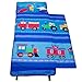 Wildkin 100% Cotton Nap Mat with Pillow for Toddler Boys and Girls,Measures 50 x 20 x 1.5 Inches,Ideal for Daycare and Preschool,Mom's Choice Award Winner BPA-Free,Olive Kids(Trains Planes and Trucks)