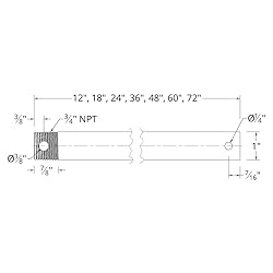 24in Ceiling Fan Extension Downrod in Matte White