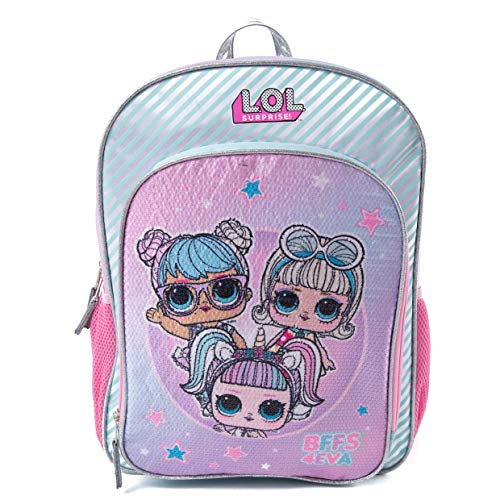 LOL Surprise Backpack for Girls 16 Inch LOL School Bag, Elementary