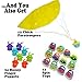 494-Piece Assortment of Small Toys and Goodies for Easter Egg Stuffers, Egg Fillers, Kids Easter Egg Hunt Basket Supplies and Carnival Prizes - Surprise Kids with Bulk Mini Toys to Fill Plastic Eggs