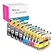 K-Ink Compatible Ink Cartridge Replacement for Brother LC203, LC203XL, LC201XL, LC201 - Compatible with MFC-J480DW, J880DW, J4420DW, J680DW, J885DW (10 Pack: 4 Black, 2 Cyan, 2 Magenta, 2 Yellow)