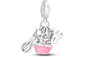 GOINEVA Coffee Cup Computer Dangle Pendants Beads Perfume Bottle Dragon Charms 925 Sterling Silver Bead Fits Women's Charm Bracelet & Necklace Jewelry Gifts for Women