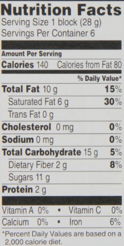 Dagoba Organic Semisweet Chocolate For Baking Bar, 6-Ounce Bar