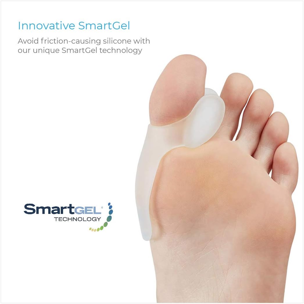 NatraCure Gel Big Toe Bunion Guards & Toe Spreaders (2 Pieces) - Pain Relief for Crooked, Overlapping Toes, Pressure, Protector, Corrector, Shield, Spacer, Pad, Separator, Cushion - 1315-M CAT 2PK: Health & Personal Care