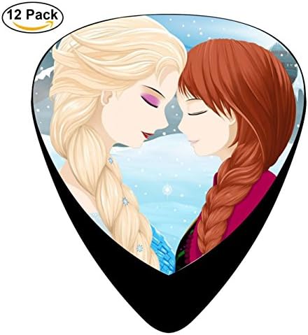 Elsa And Anna Frozen Guitar Picks Celluloid Medium 12 Pack Complete Cool Custom Assorted