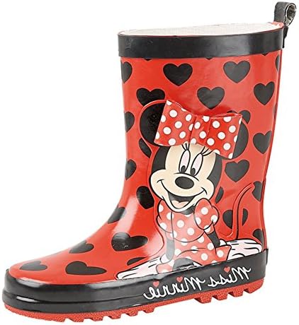 INFANTS,GIRLS,WELLIES, RUBBER RAINY SNOW WELLINGTON BOOT MISS MINNIE MOUSE