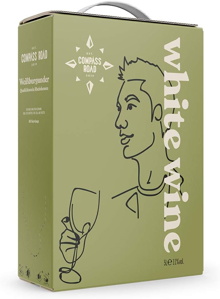 Amazon Brand - Compass Road Pinot Blanc, Germany (Bag in Box), 5L