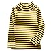 JWWN Little Boys Girls Turtleneck Thermal Tops Long Sleeve Striped Tee Winter Baselayer Warm Undershirt,12Months-7Yearsthumb 2